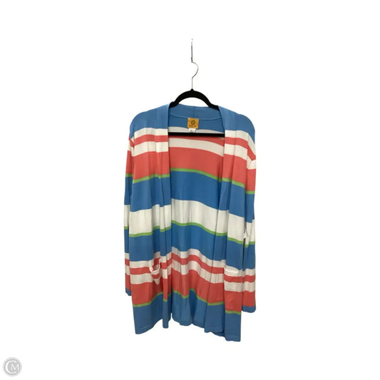 Cardigan By Ruby Rd In Striped Pattern, Size: Xl