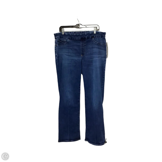 Jeans Boot Cut By Chicos In Blue Denim, Size: Xl