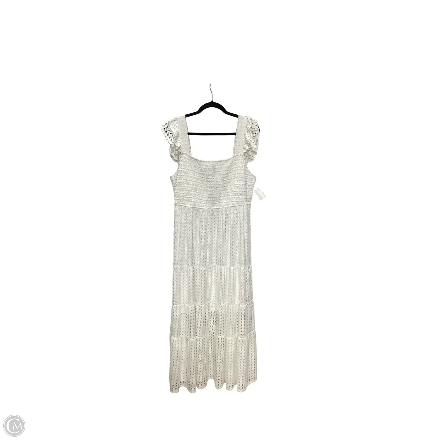 Dress Casual Midi By Emma And Michele In White, Size: L