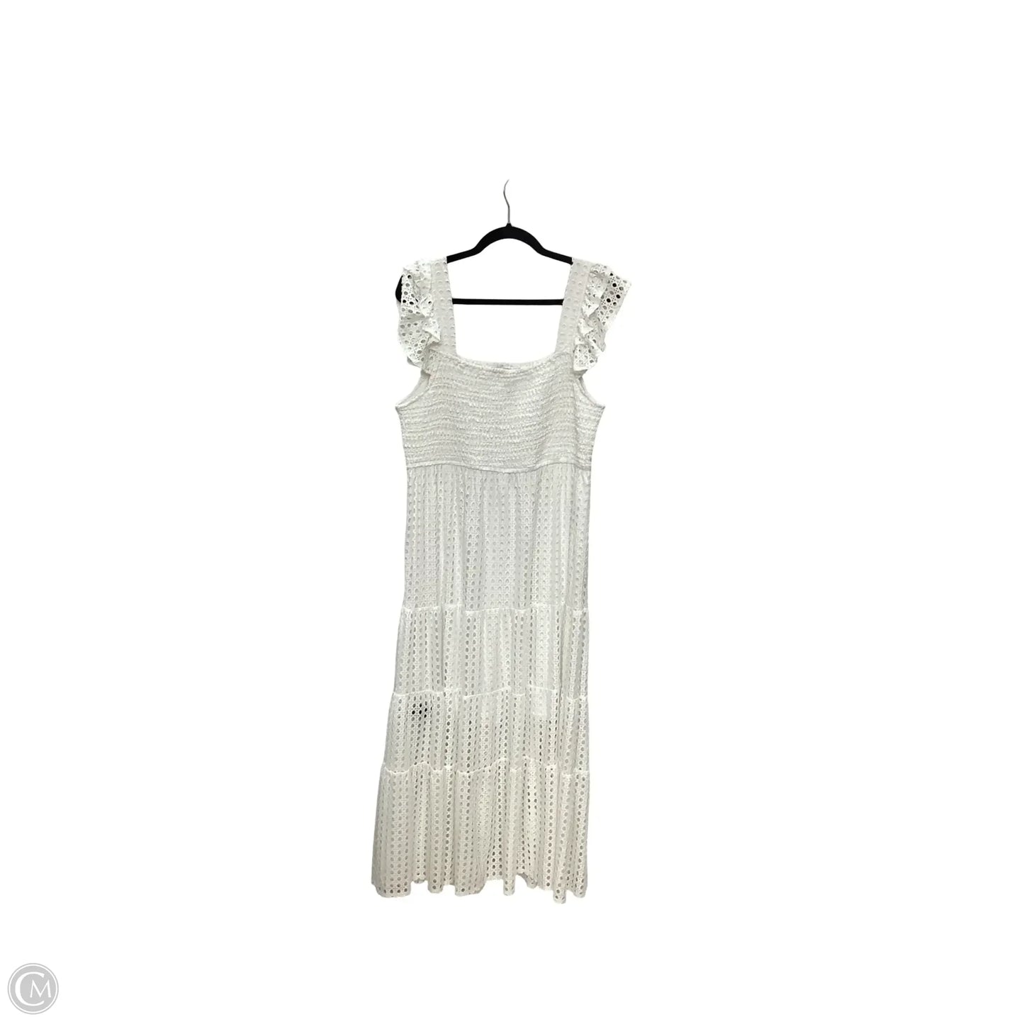 Dress Casual Midi By Emma And Michele In White, Size: L