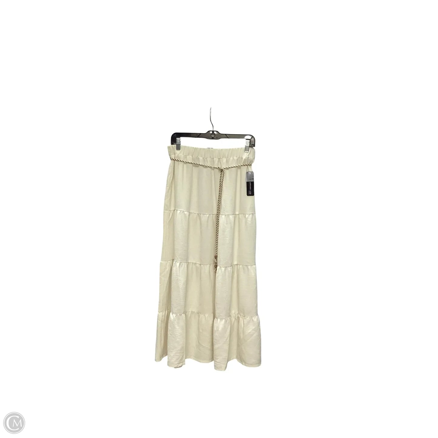 Skirt Midi By Soho Apparel In Cream, Size: M