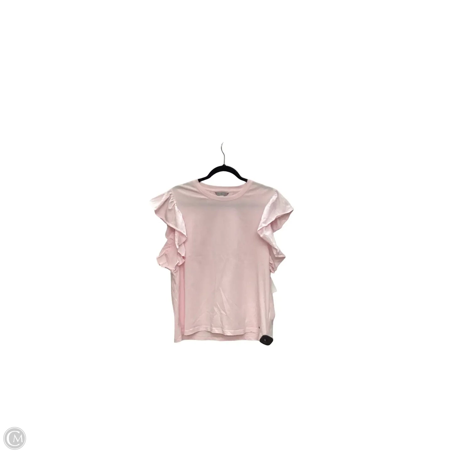 Blouse Short Sleeve By Tommy Hilfiger In Pink, Size: L