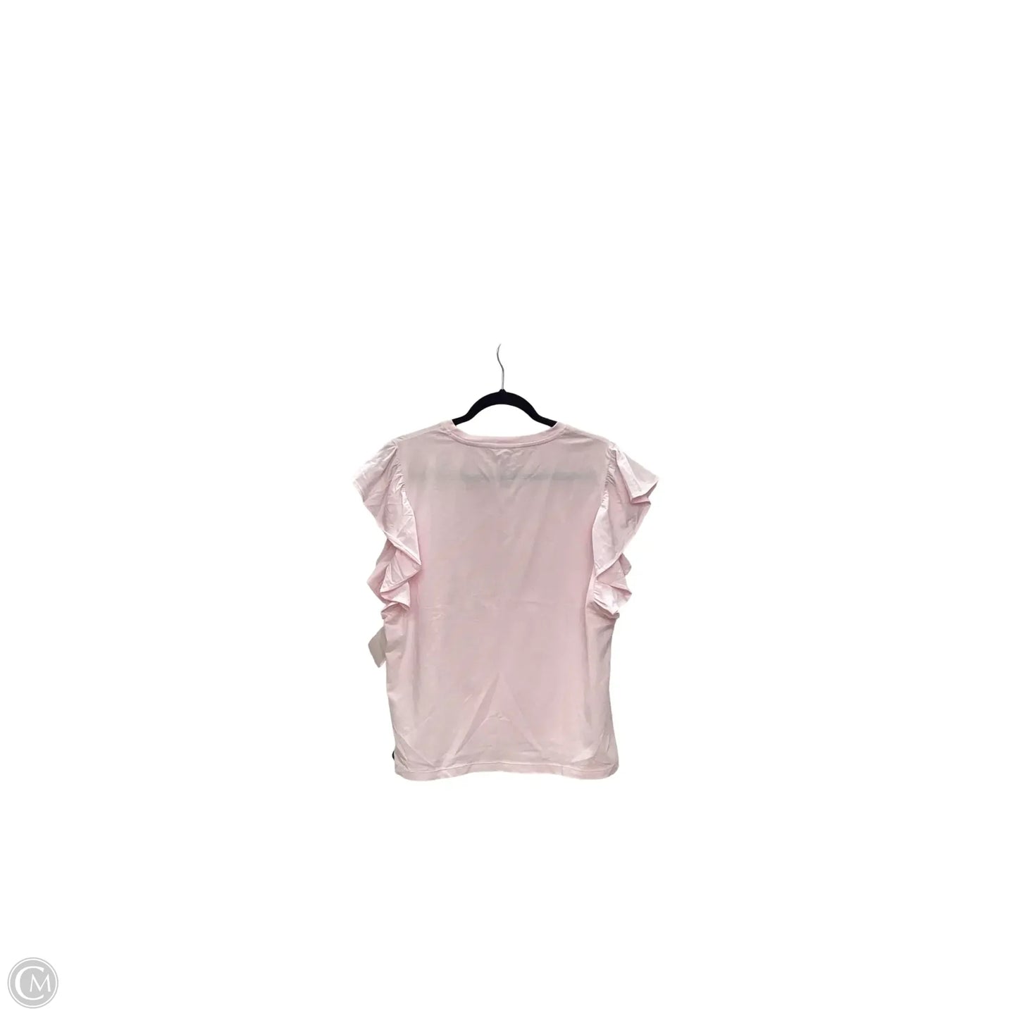 Blouse Short Sleeve By Tommy Hilfiger In Pink, Size: L