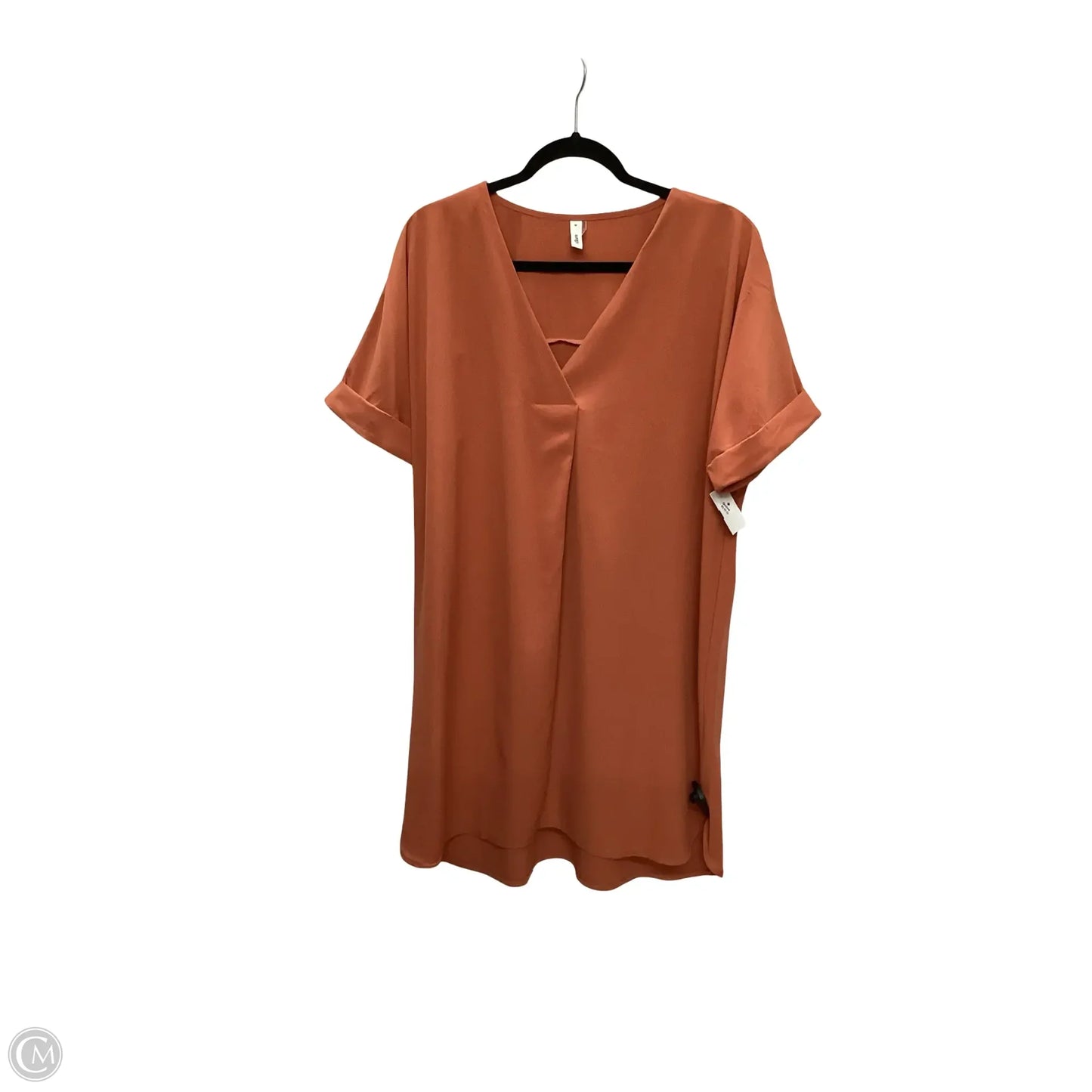 Dress Casual Short By Glam In Orange, Size: M