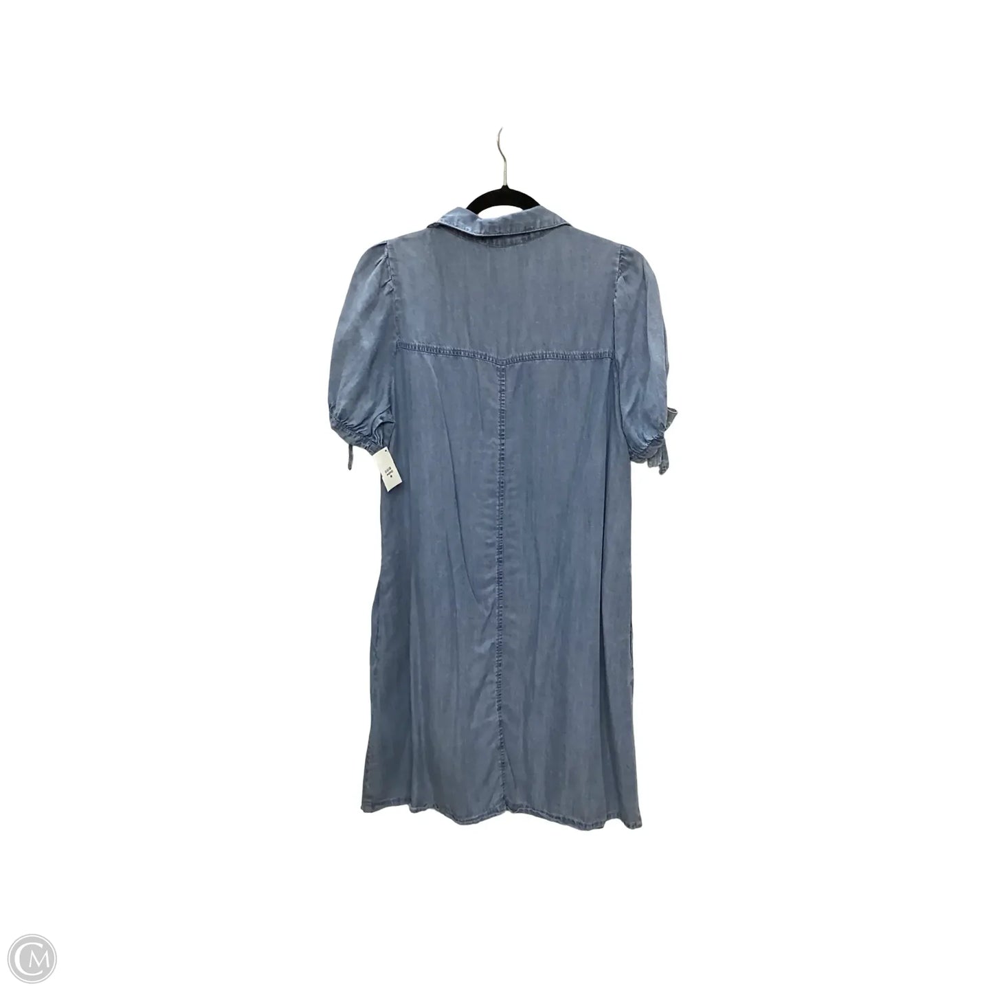 Blouse Short Sleeve By Jane And Delancey In Blue Denim, Size: Mp