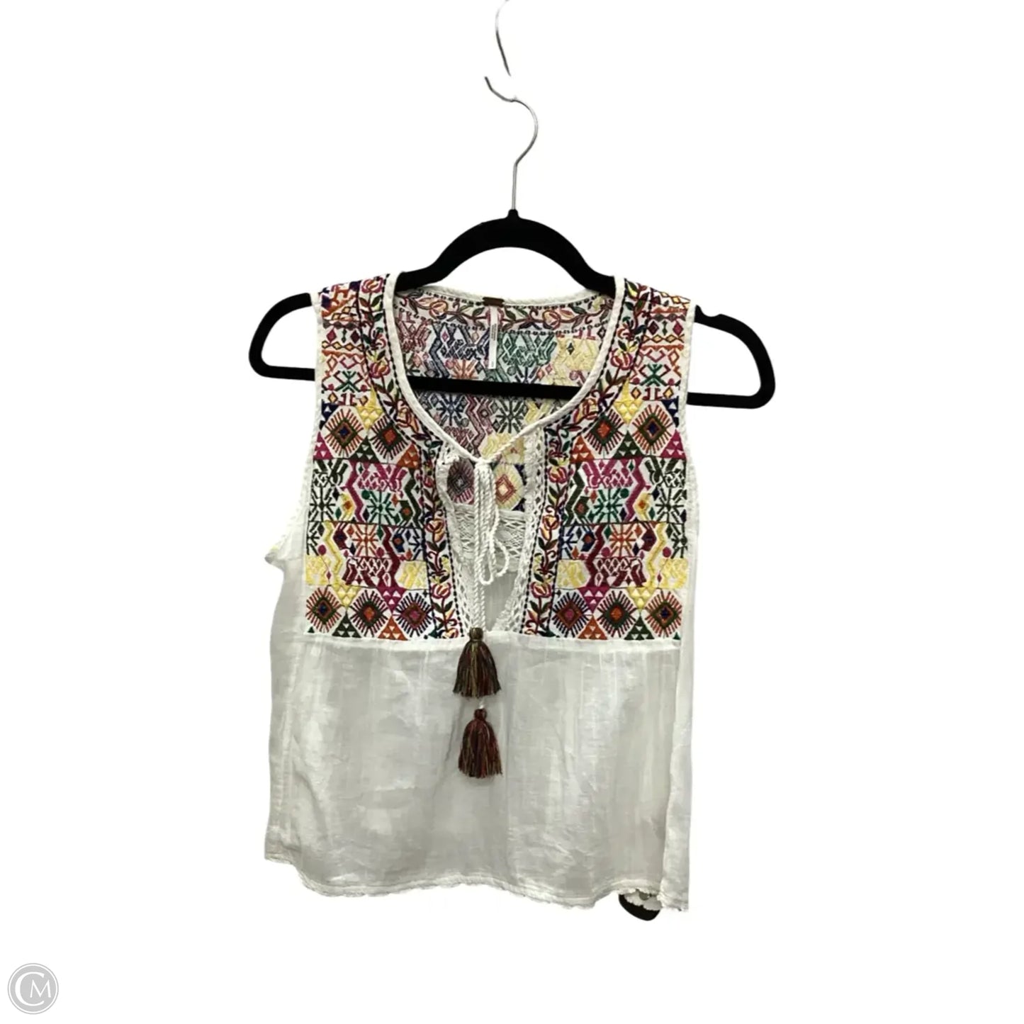 Blouse Sleeveless By Free People In White, Size: S