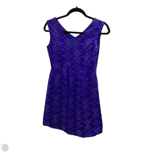 Dress Casual Short By Maeve In Blue & Purple, Size: 2