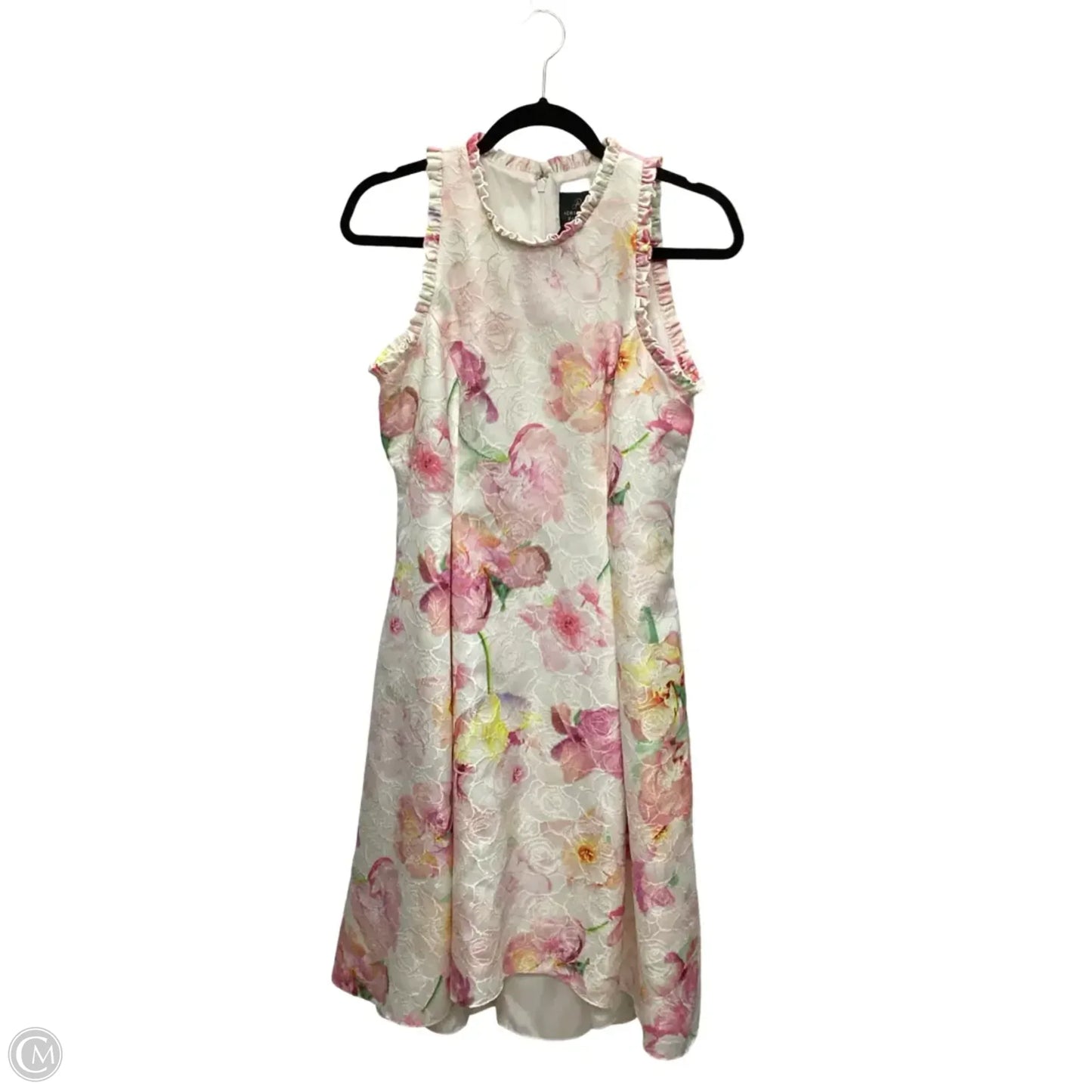 Dress Party Midi By Adrianna Papell In Floral Print, Size: M