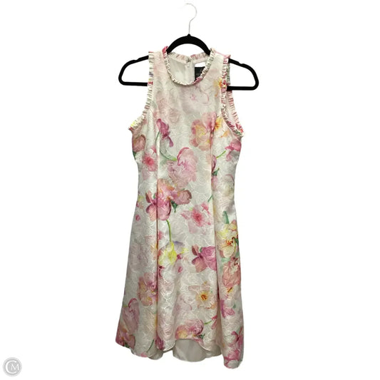 Dress Party Midi By Adrianna Papell In Floral Print, Size: M