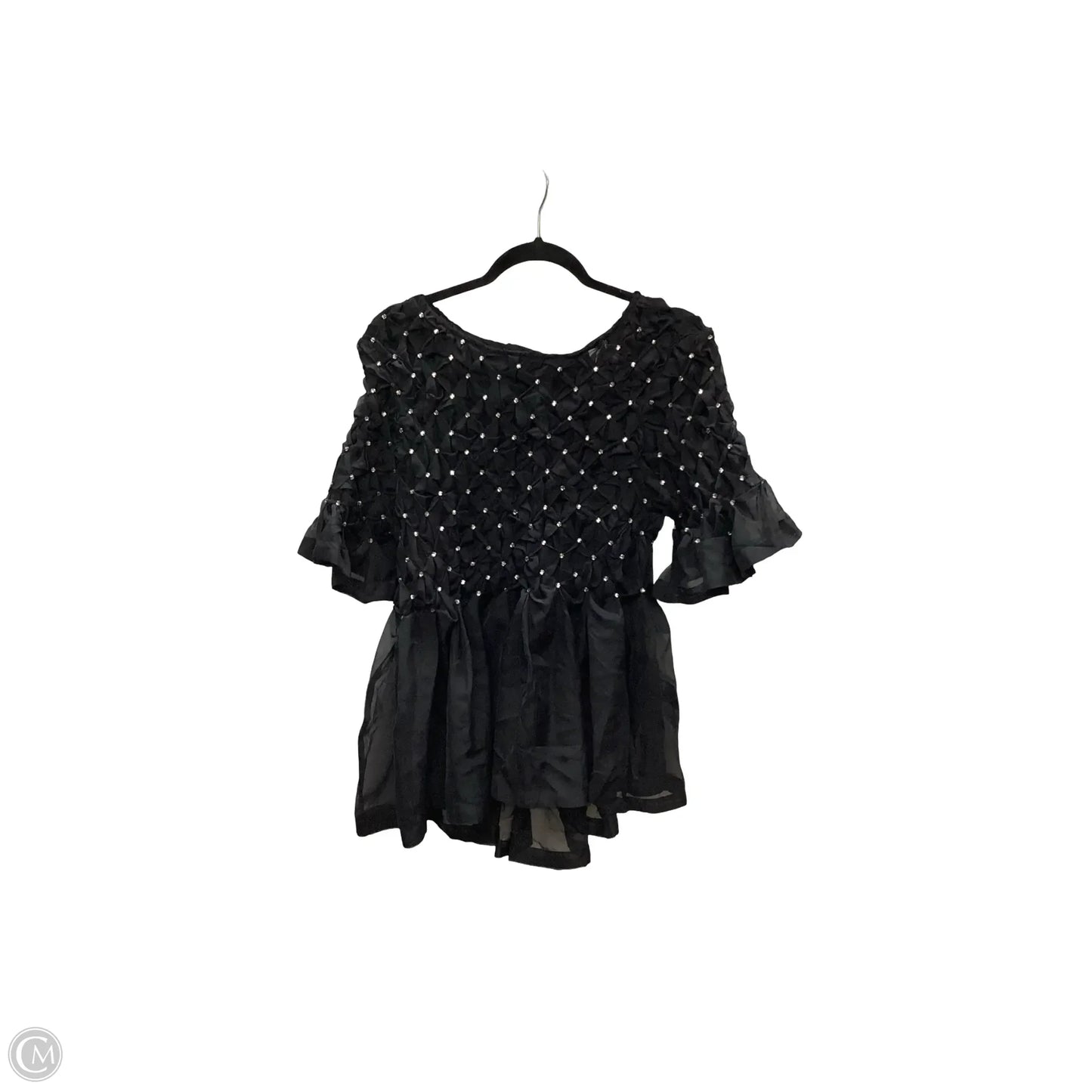 Blouse Short Sleeve By Maeve In Black, Size: Xl