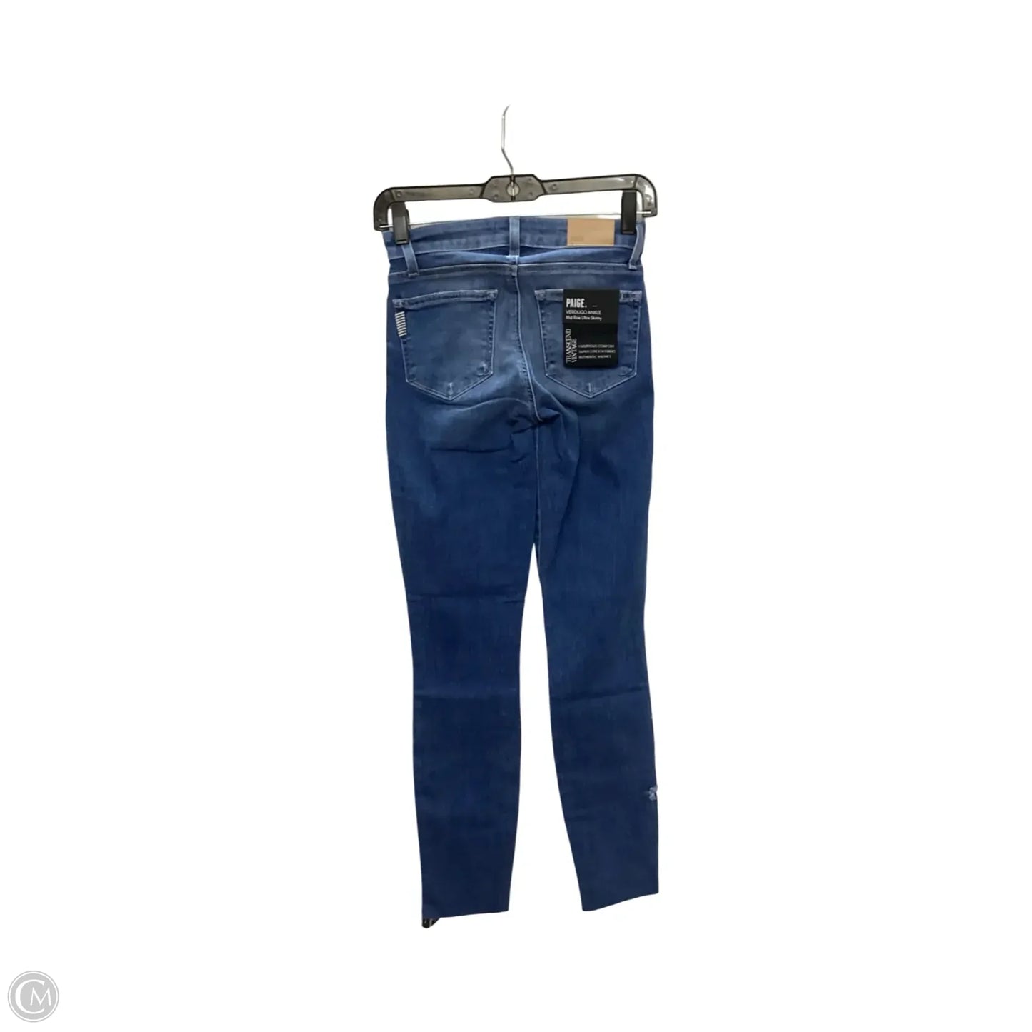 Jeans Skinny By Paige In Blue Denim, Size: 0