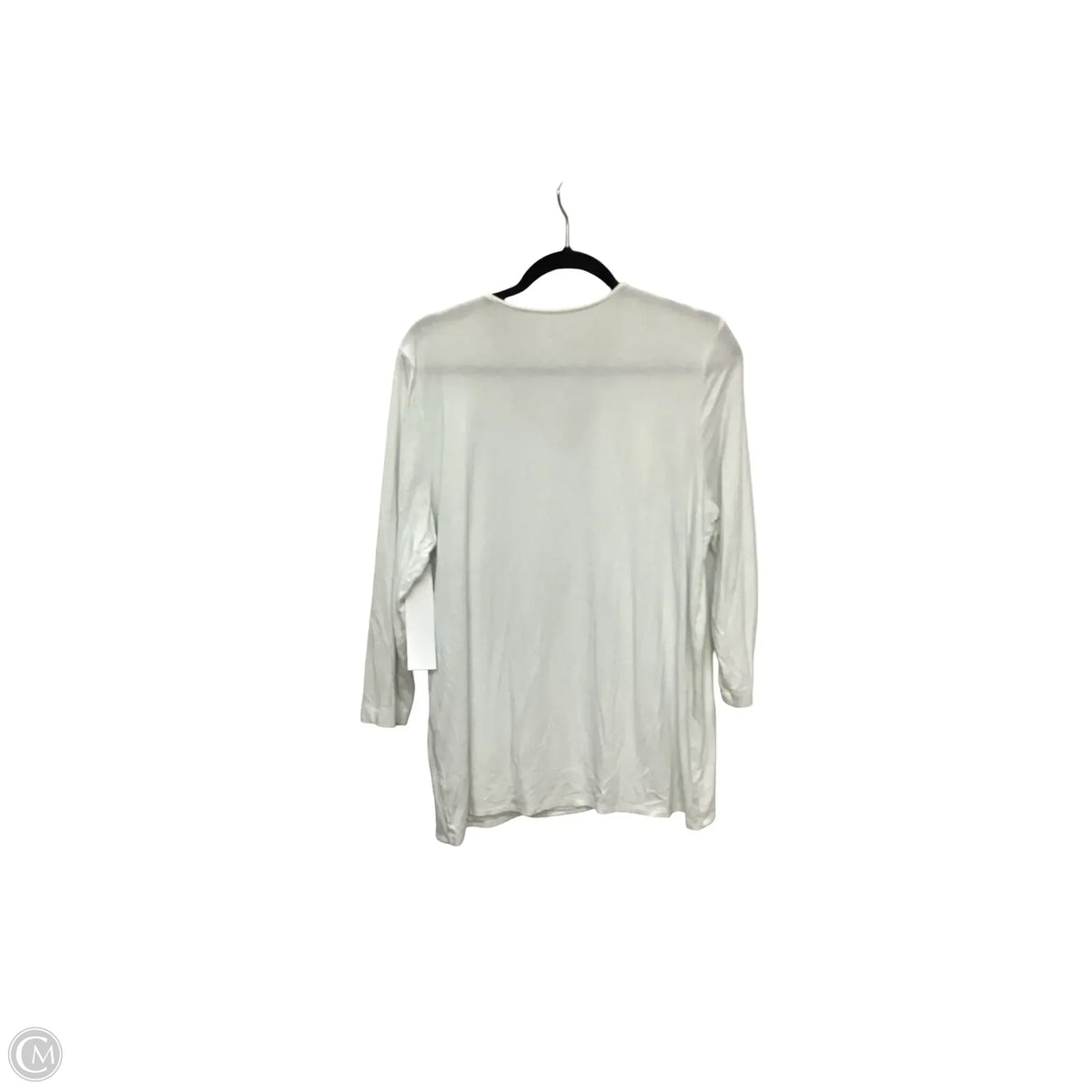Blouse Long Sleeve By Chicos In White, Size: Xl