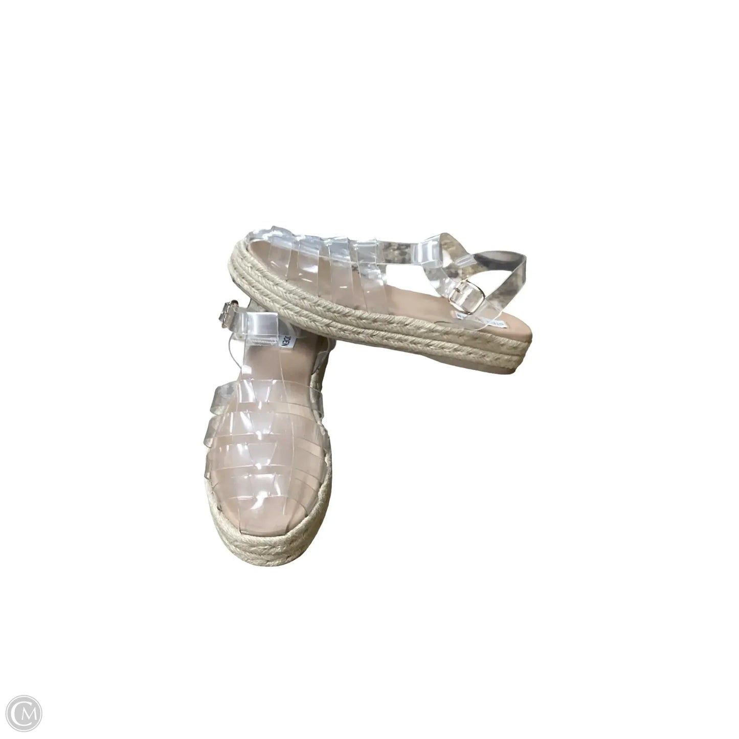 Sandals Heels Platform By Steve Madden In Clear, Size: 10