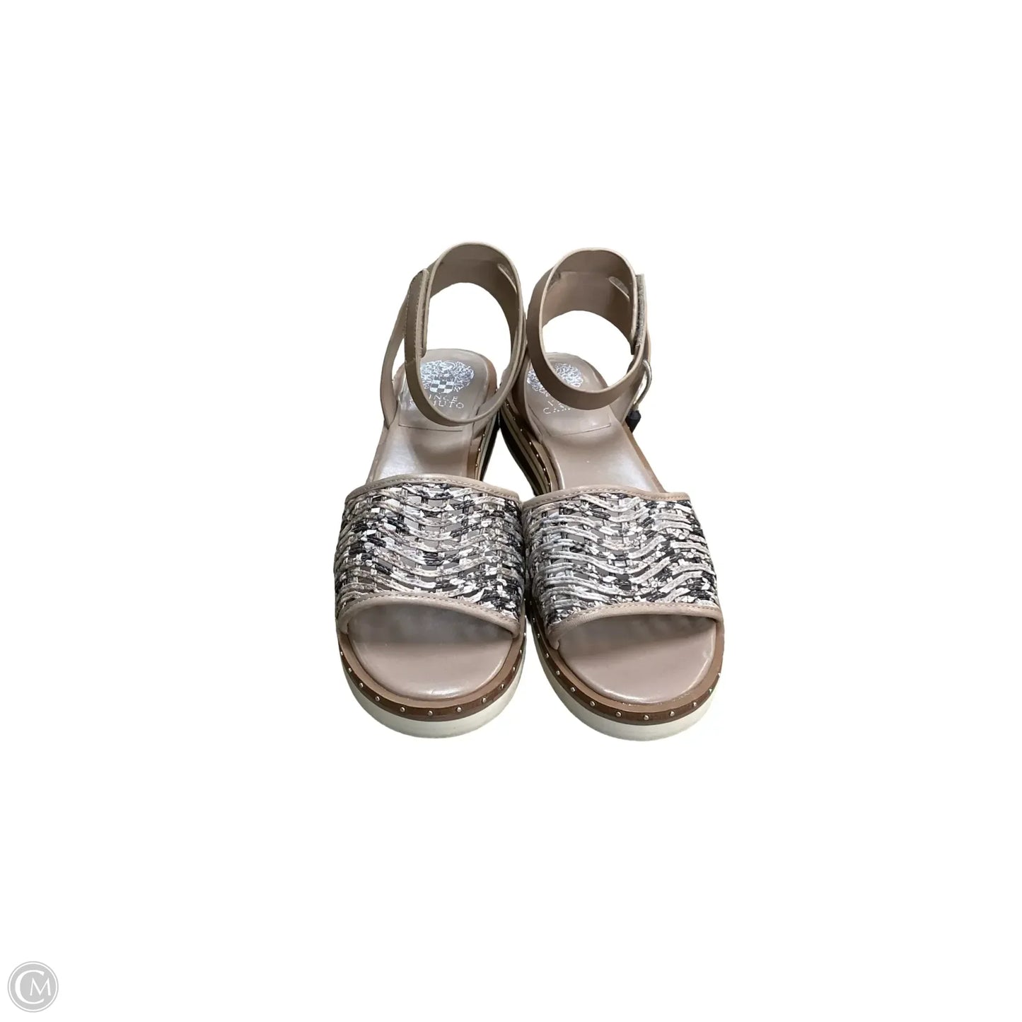 Sandals Heels Wedge By Vince Camuto In Brown, Size: 11