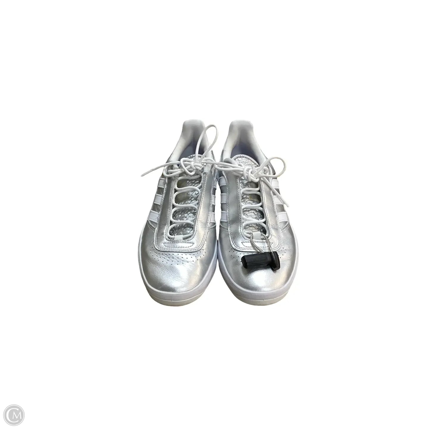 Shoes Athletic By Adidas In Silver, Size: 9
