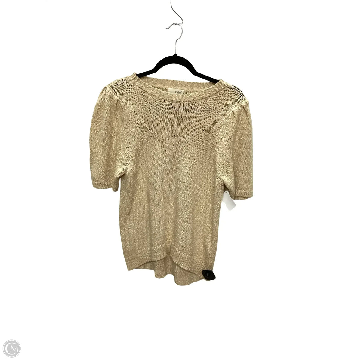 Blouse Short Sleeve By Universal Thread In Tan, Size: S