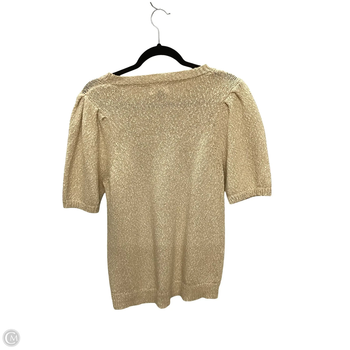 Blouse Short Sleeve By Universal Thread In Tan, Size: S