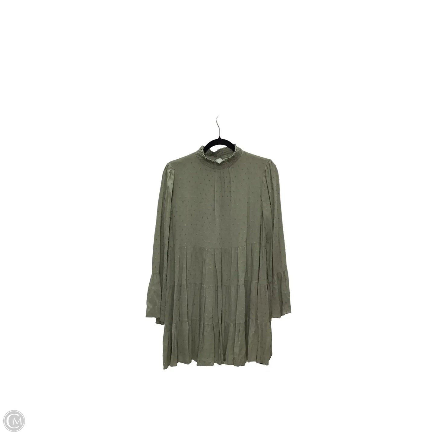 Dress Casual Short By Peach Love Cream California In Green, Size: S