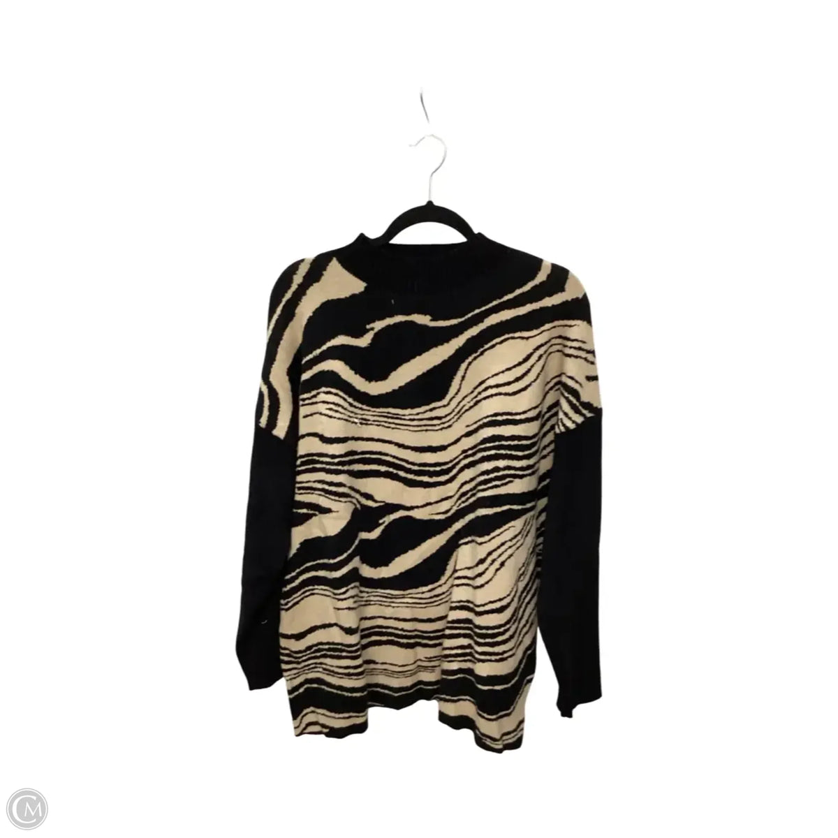 Sweater By Entro In Black & Tan, Size: M