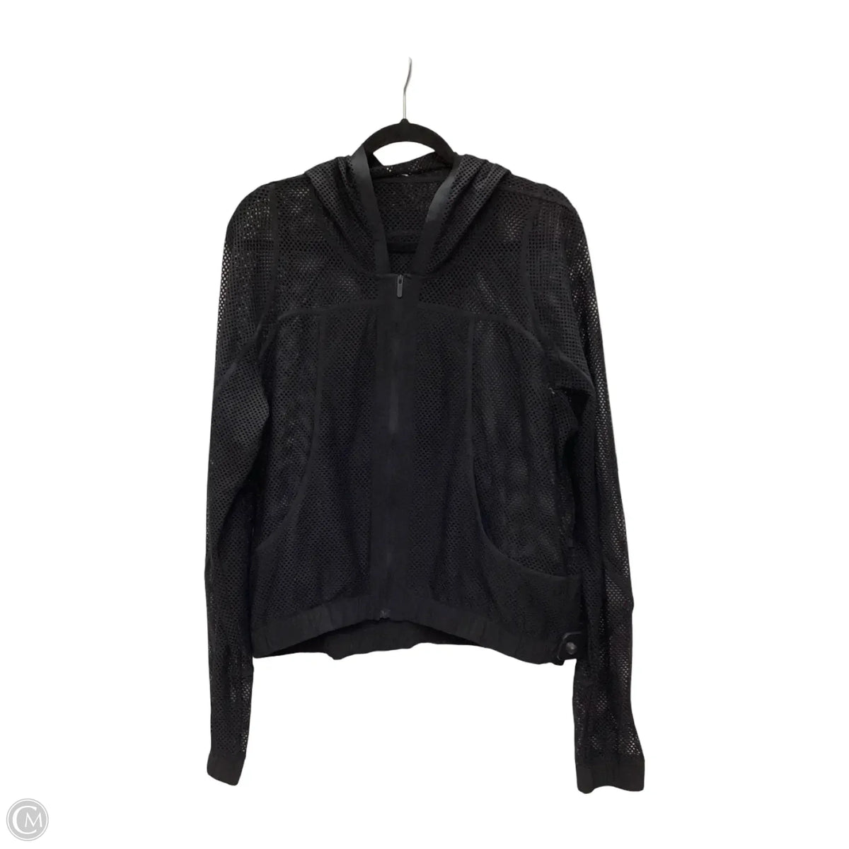 Athletic Jacket By Lululemon In Black, Size: 10