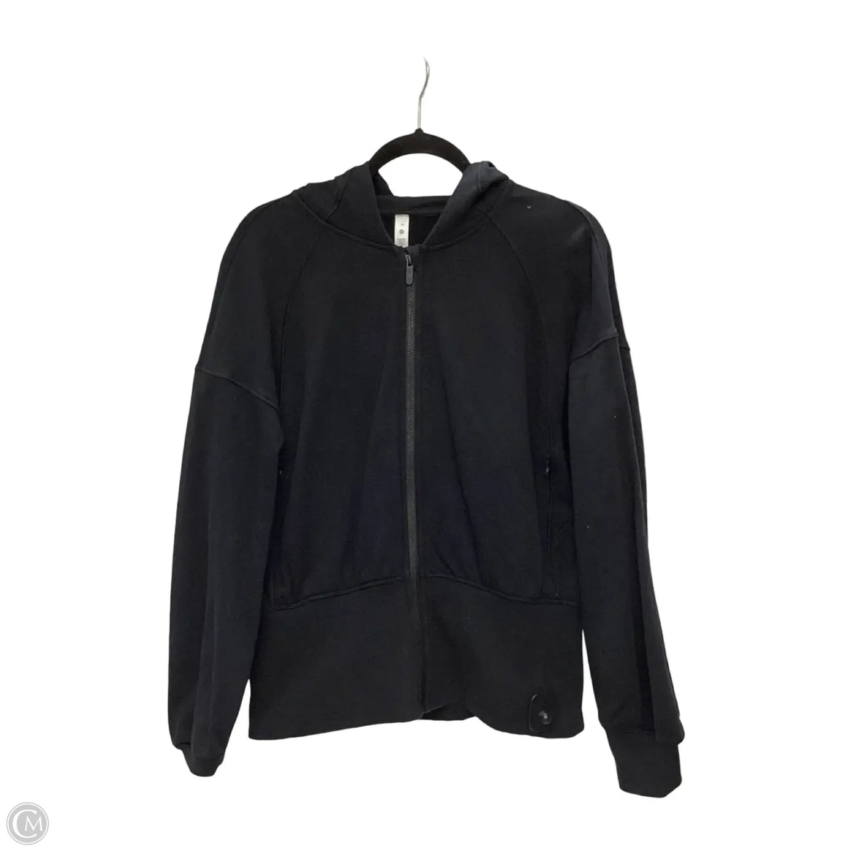 Athletic Jacket By Lululemon In Black, Size: 10