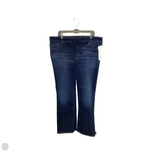 Jeans Boot Cut By Chicos In Blue Denim, Size: Xl