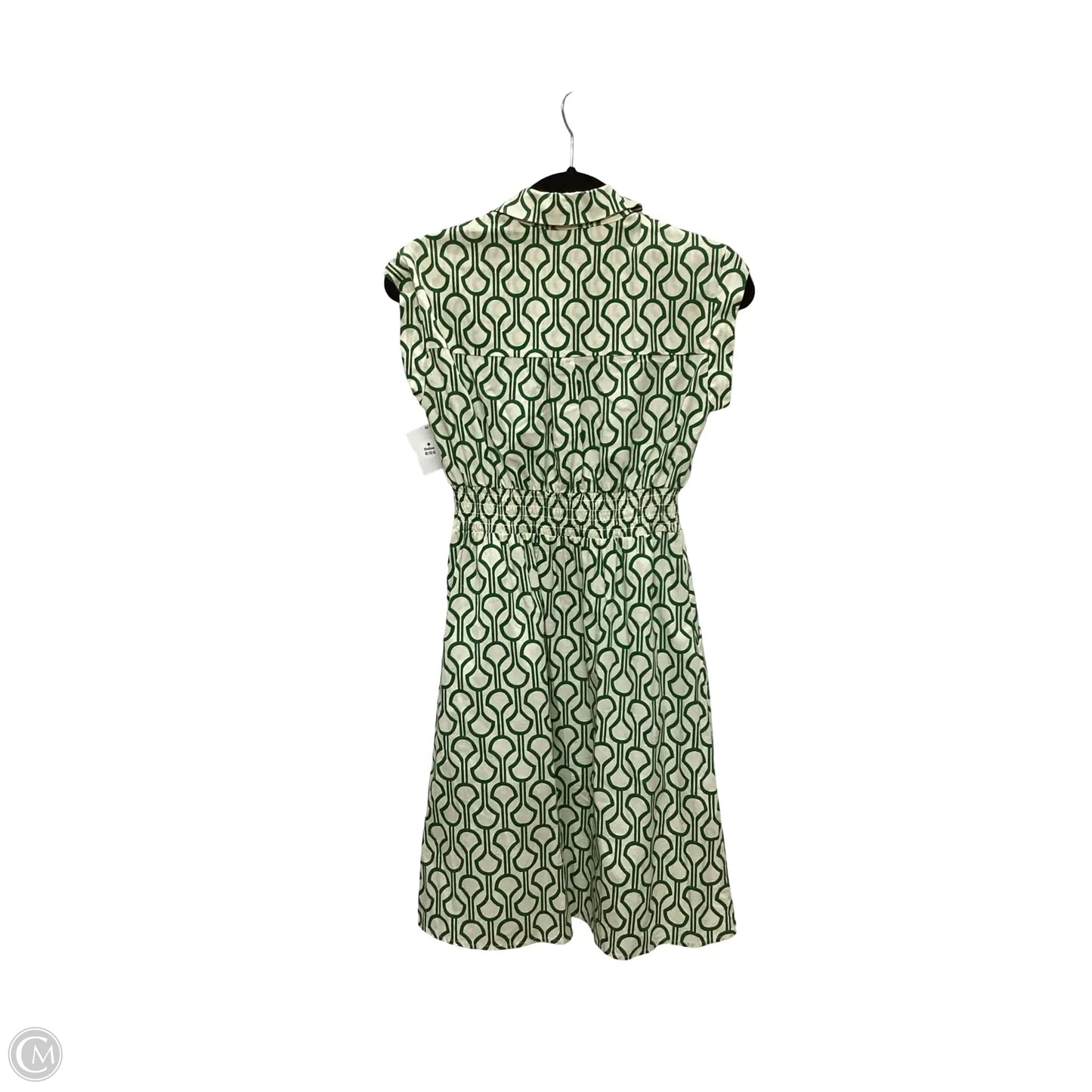 Dress Casual Short By Monteau In Green & White, Size: M