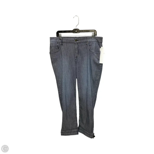 Jeans Straight By Chicos In Striped Pattern, Size: 2