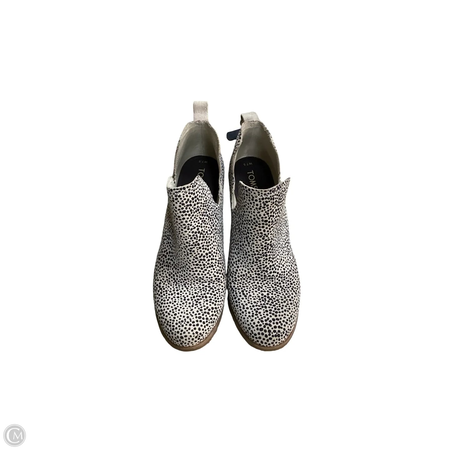 Boots Ankle Heels By Toms In Animal Print, Size: 7.5