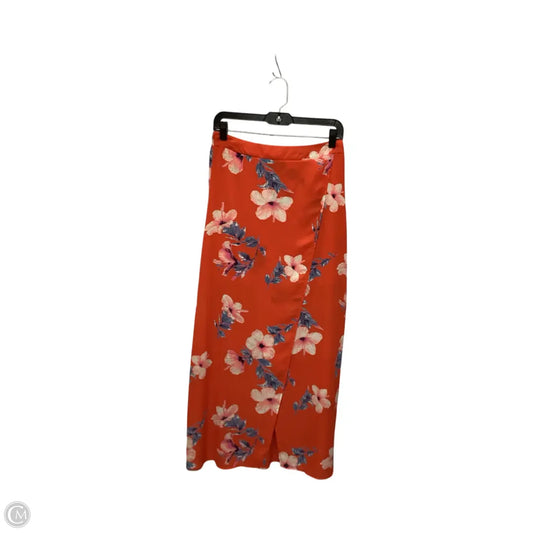 Skirt Maxi By Peach Love Cream California In Floral Print, Size: M