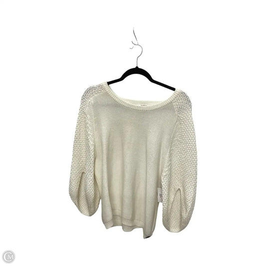 Blouse 3/4 Sleeve By Sundance In Cream, Size: M
