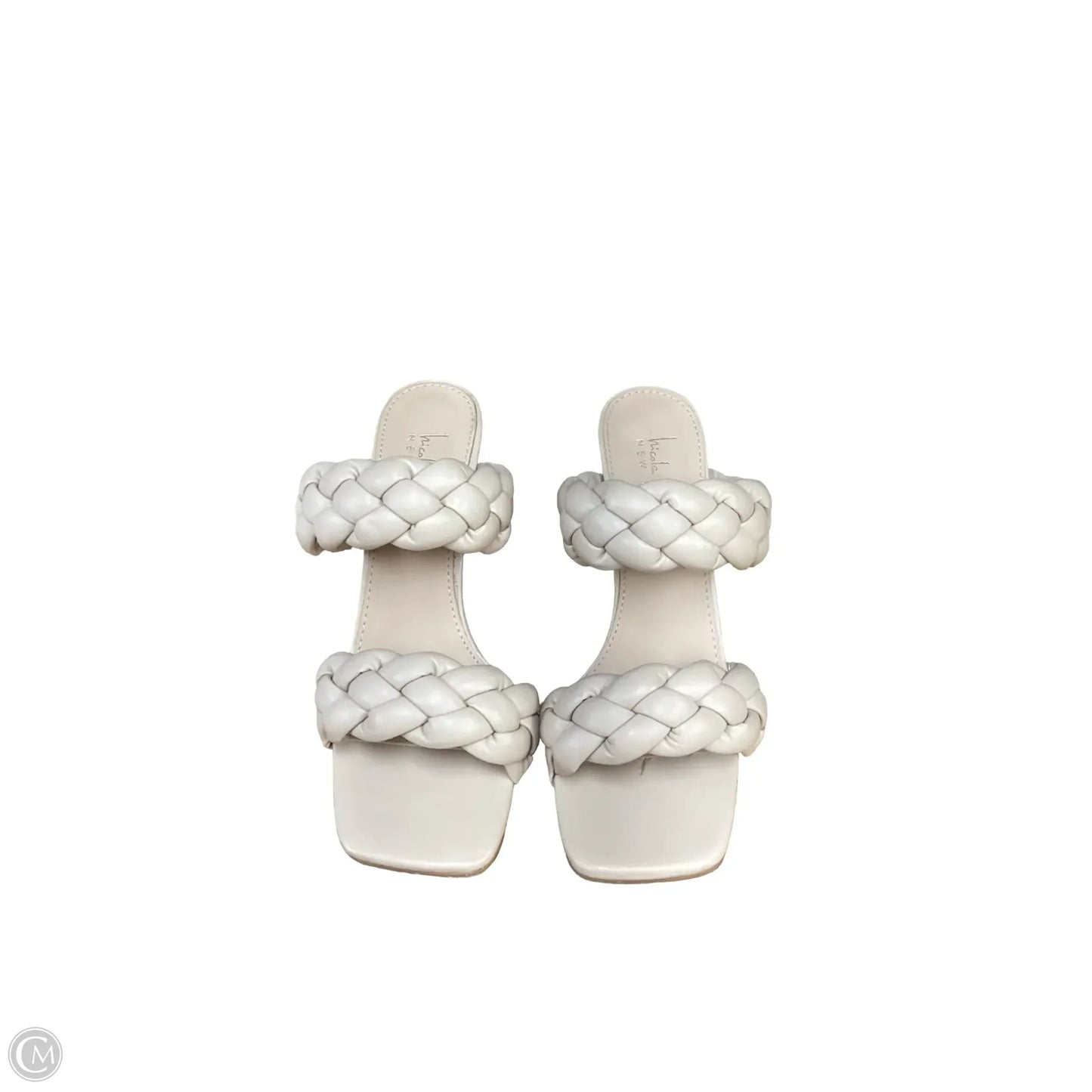 Sandals Heels Block By Nicole Miller In Tan, Size: 7