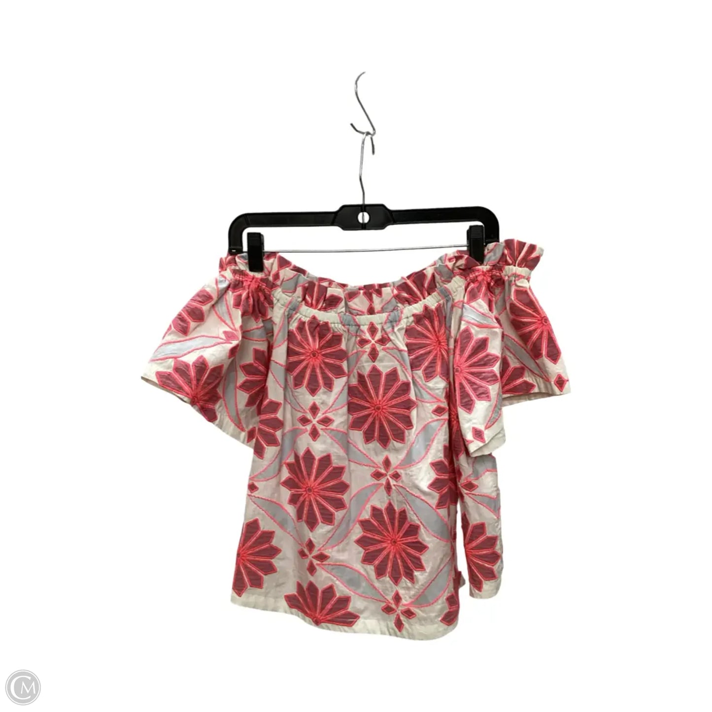 Blouse Short Sleeve By Maeve In Pink, Size: S