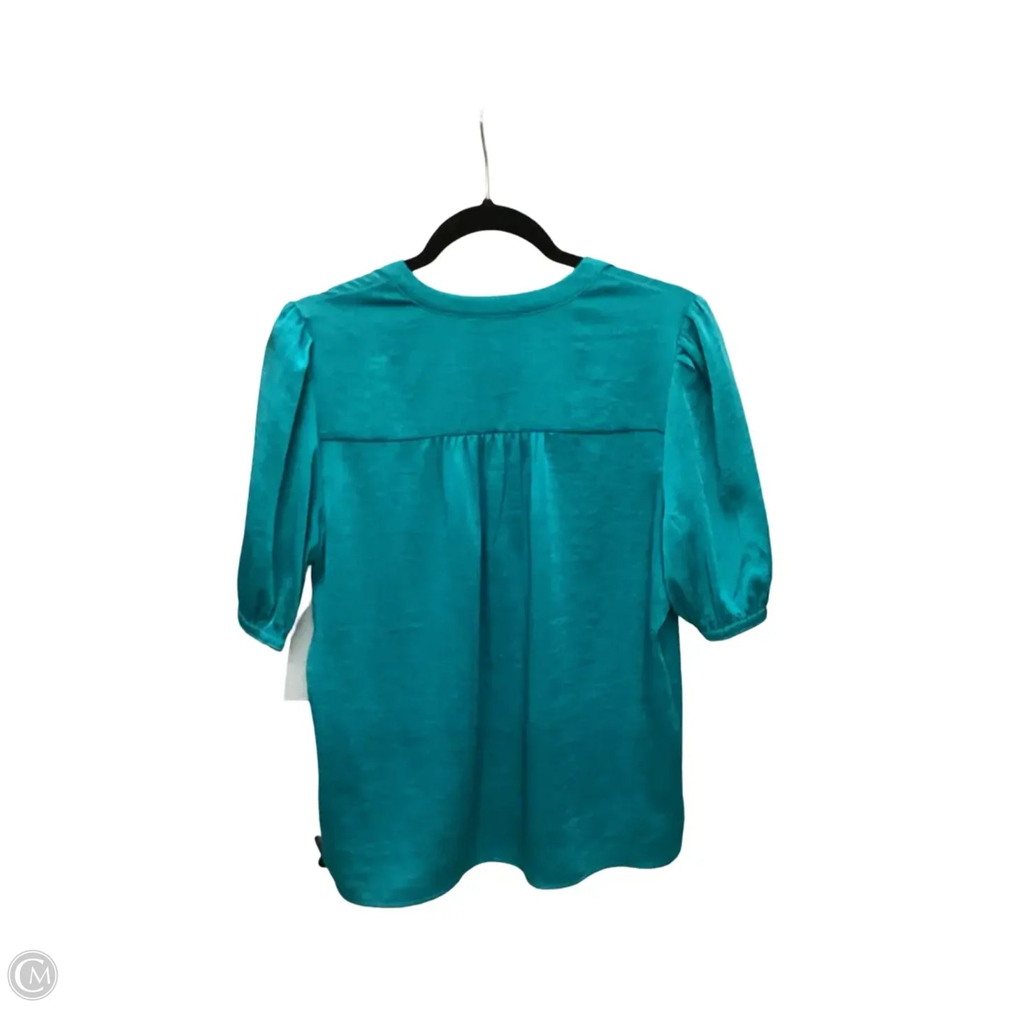 Blouse Short Sleeve By Current Air In Blue, Size: S