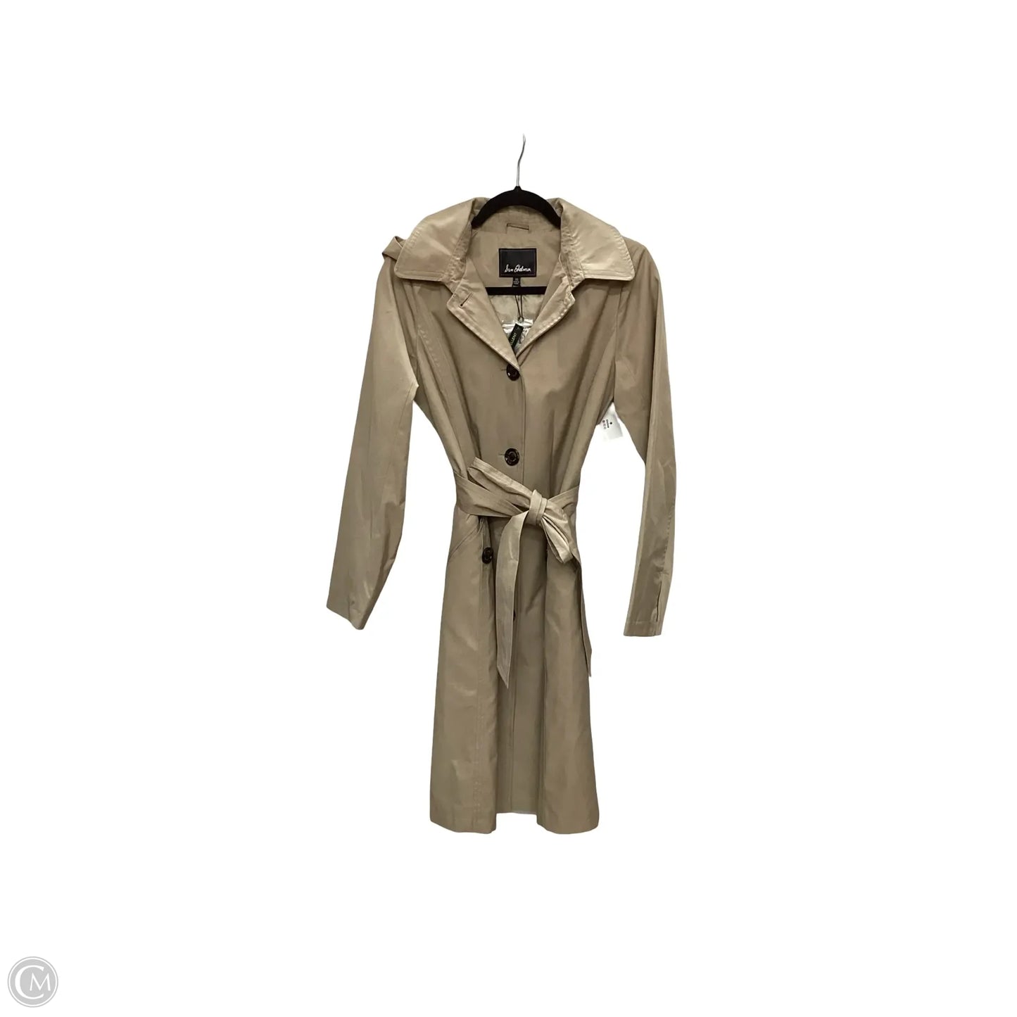 Coat Trench Coat By Sam Edelman In Tan, Size: Xs