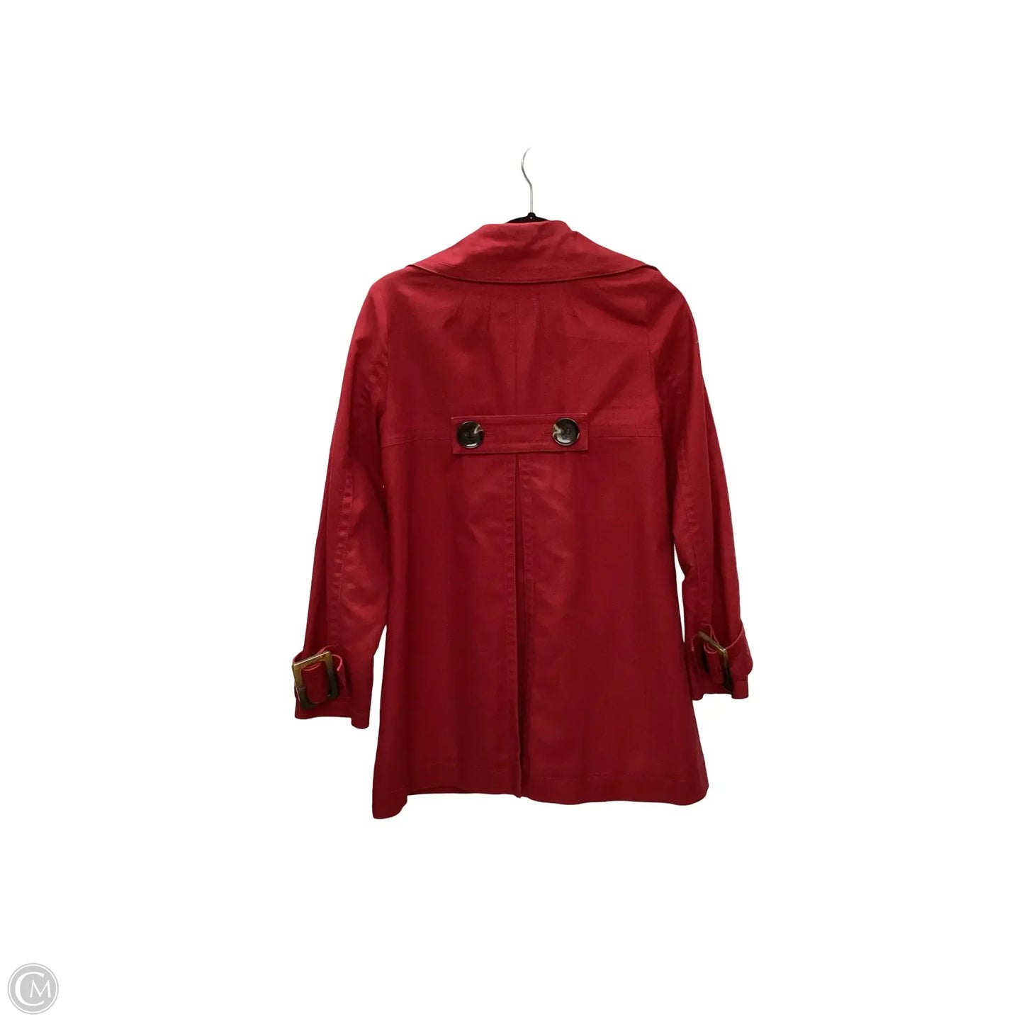Coat Trench Coat By Kenneth Cole Reaction In Red, Size: Xs