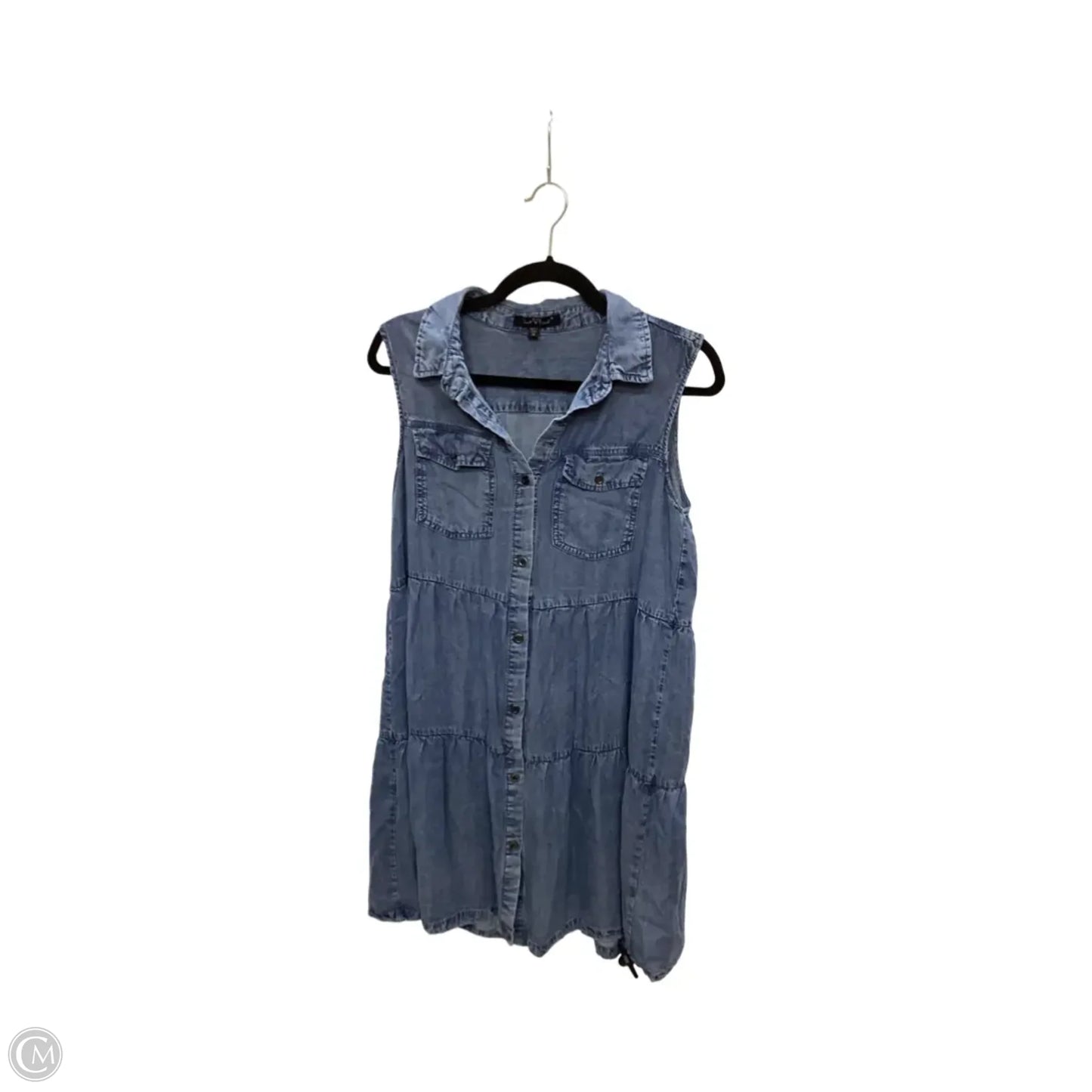 Dress Casual Short By Velvet Heart In Blue Denim, Size: M