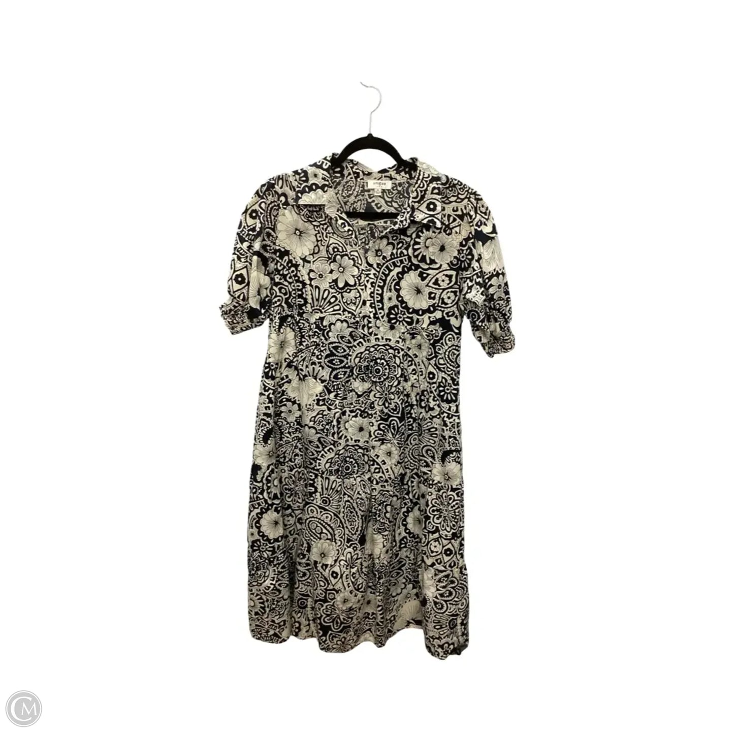 Dress Casual Midi By Umgee In Black & Cream, Size: M