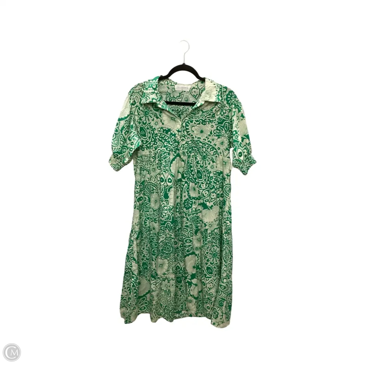 Dress Casual Midi By JULIANAS In Green, Size: L