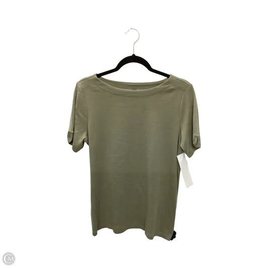 Top Short Sleeve Basic By Chicos In Green, Size: M
