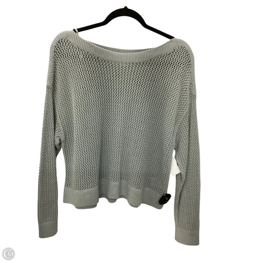 Blouse Long Sleeve By Old Navy In Grey, Size: M