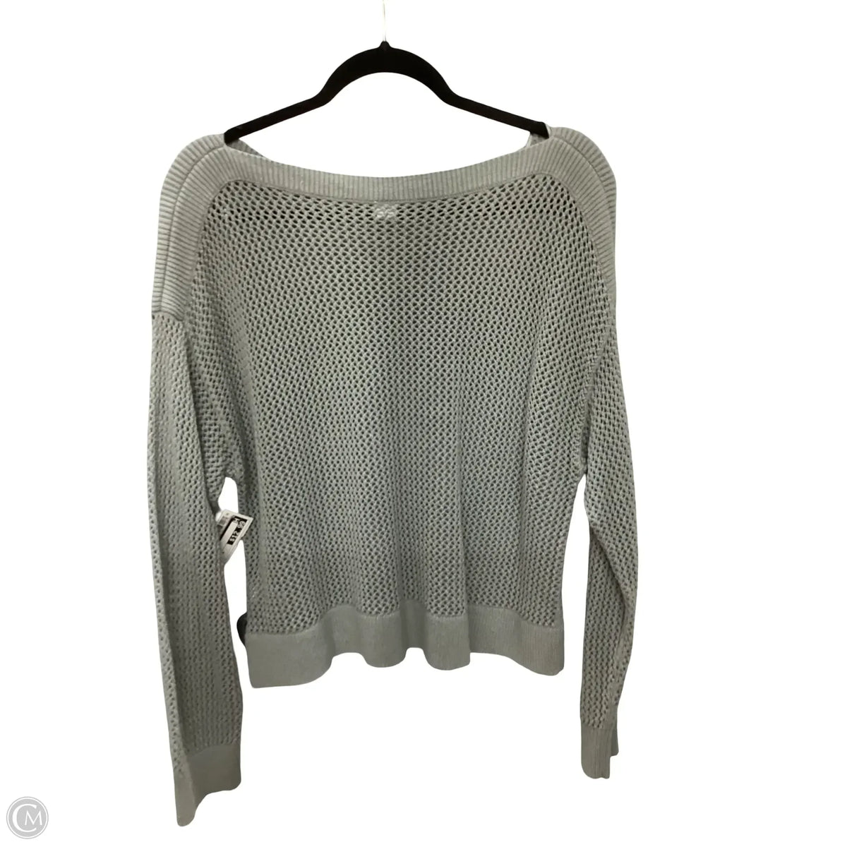 Blouse Long Sleeve By Old Navy In Grey, Size: M