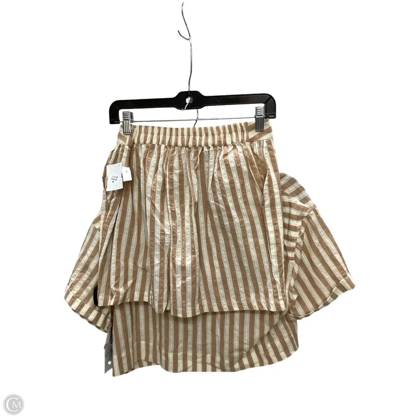 Skirt Set 2pc By Japna In Striped Pattern, Size: M