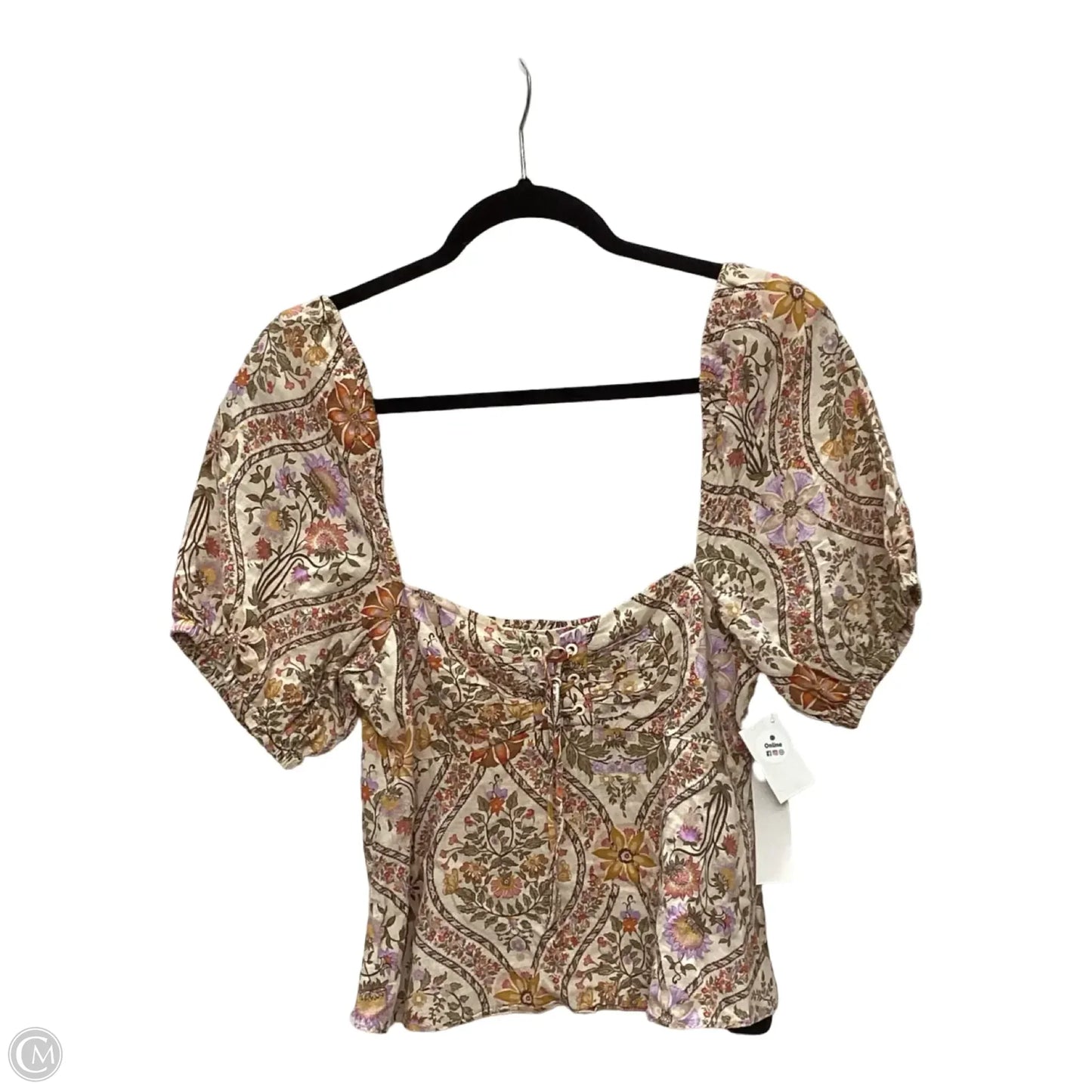 Blouse Designer By Derek Lam In Floral Print, Size: 0