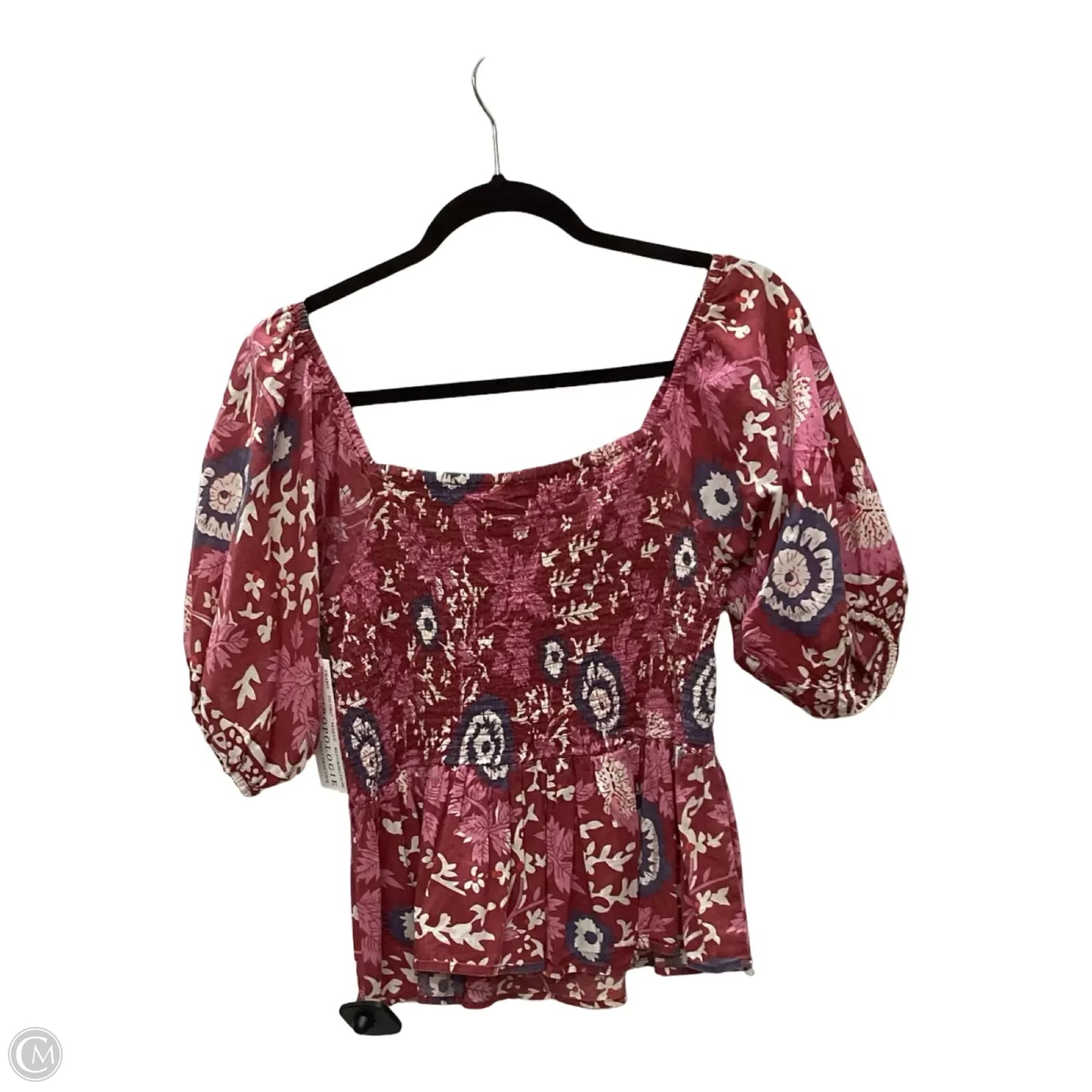 Blouse Short Sleeve By Jennifer & Grace In Floral Print, Size: L