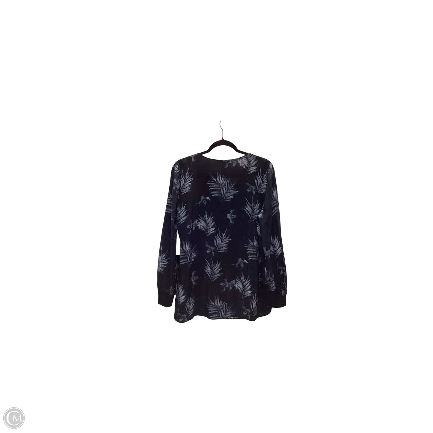 Blouse Designer By Lafayette 148 In Black, Size: L
