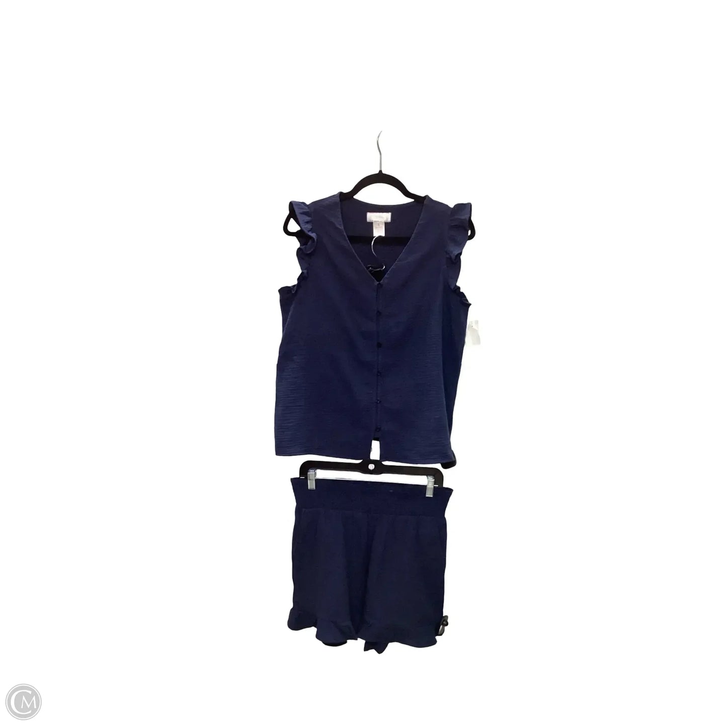Shorts Set By Stella Parker In Navy, Size: S