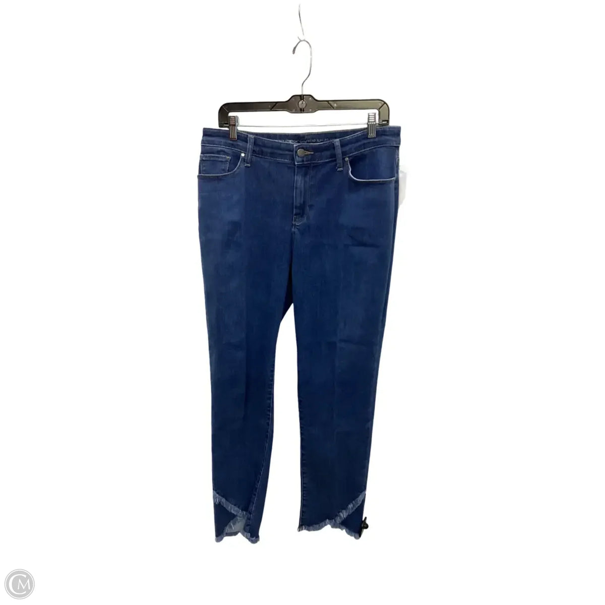 Jeans Cropped By Chicos In Blue Denim, Size: M