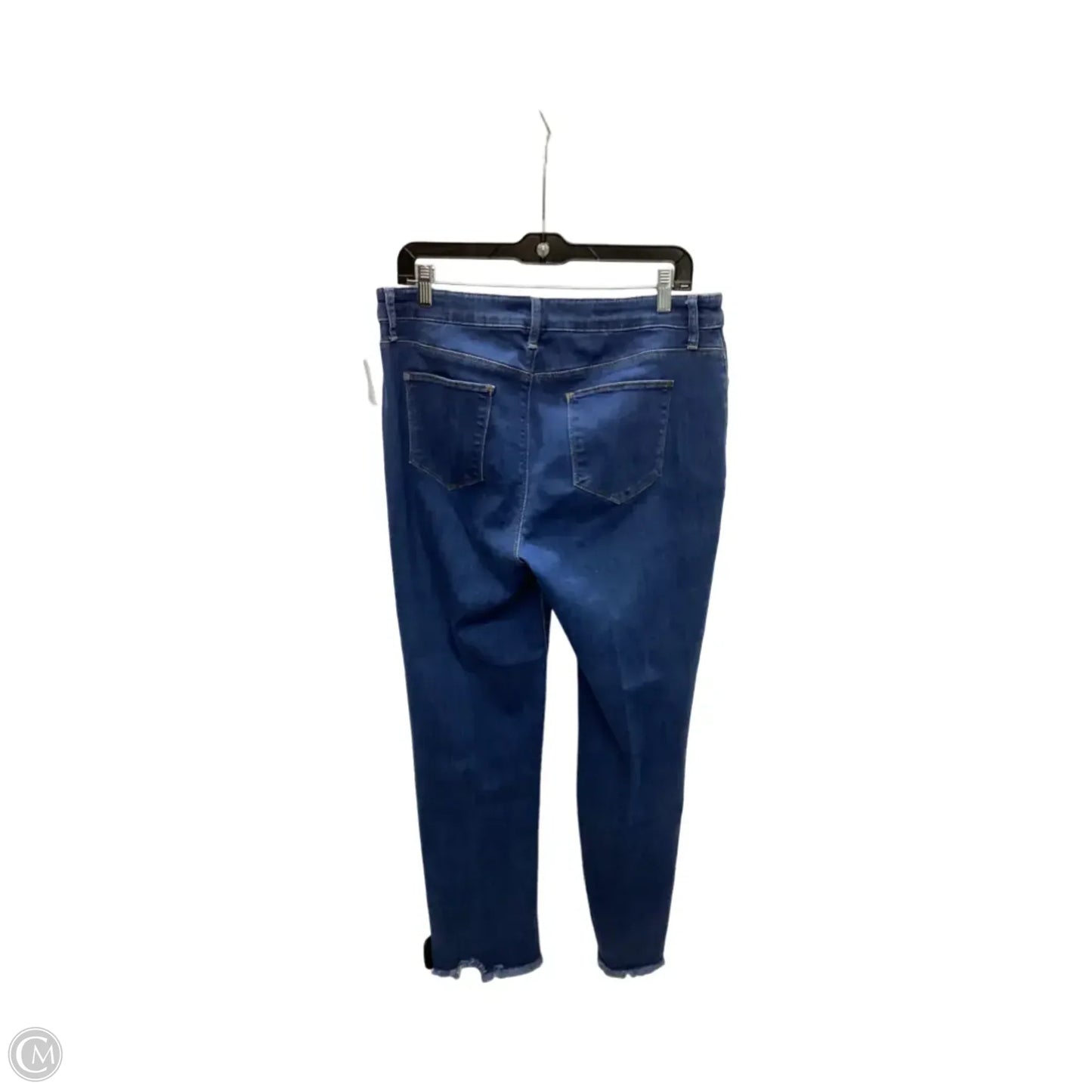 Jeans Cropped By Chicos In Blue Denim, Size: M