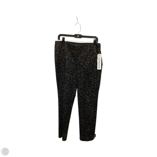 Pants Cropped By Chicos In Animal Print, Size: M